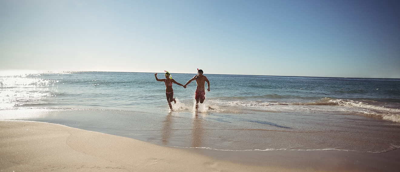 genieten van het strand